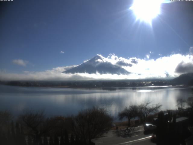 河口湖からの富士山