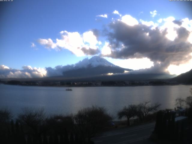 河口湖からの富士山