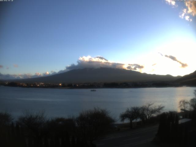 河口湖からの富士山