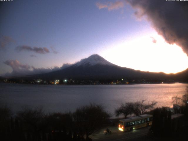 河口湖からの富士山