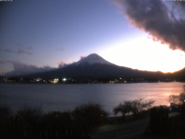 河口湖からの富士山