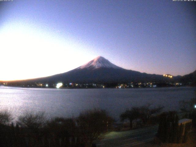 河口湖からの富士山