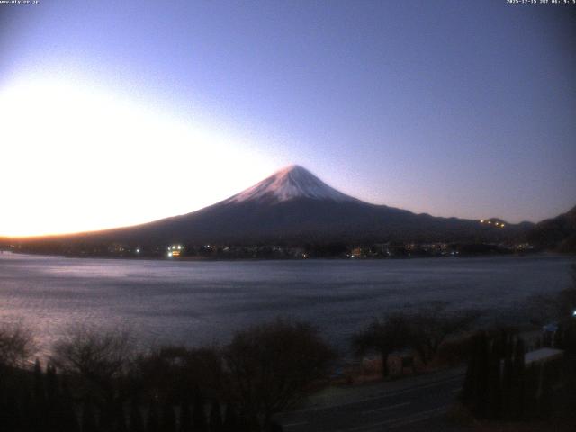 河口湖からの富士山