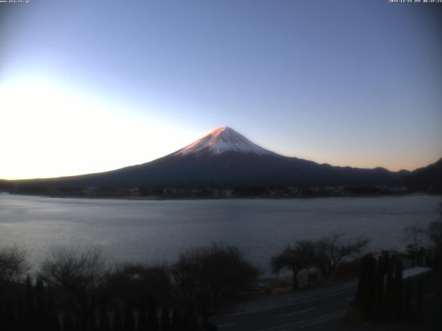 河口湖からの富士山