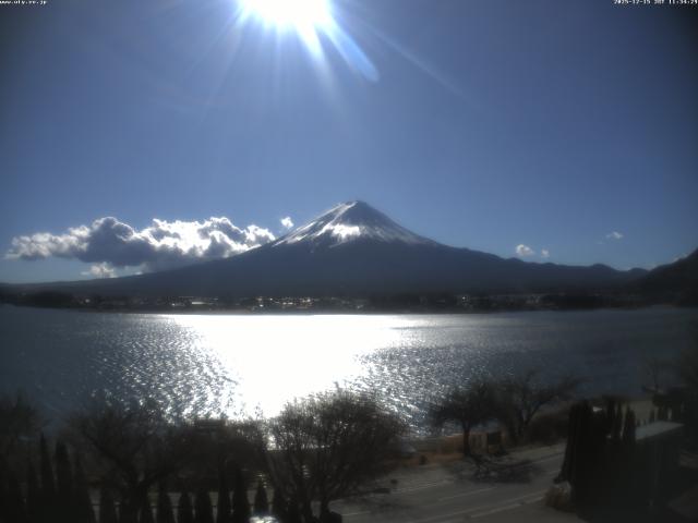 河口湖からの富士山