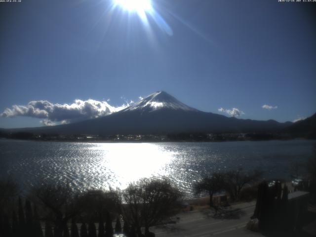 河口湖からの富士山