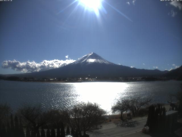 河口湖からの富士山