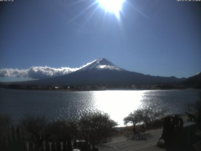 河口湖からの富士山