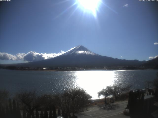 河口湖からの富士山