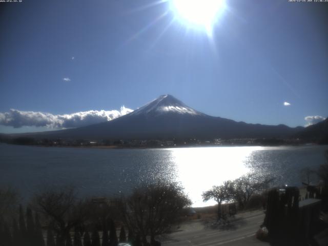 河口湖からの富士山