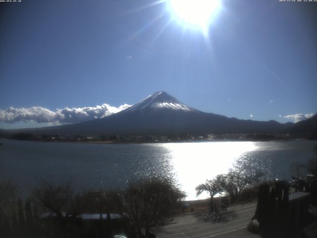 河口湖からの富士山