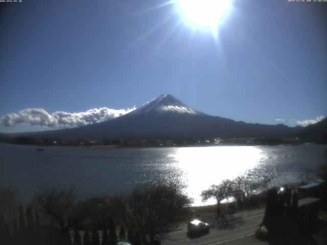 河口湖からの富士山