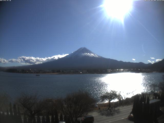 河口湖からの富士山