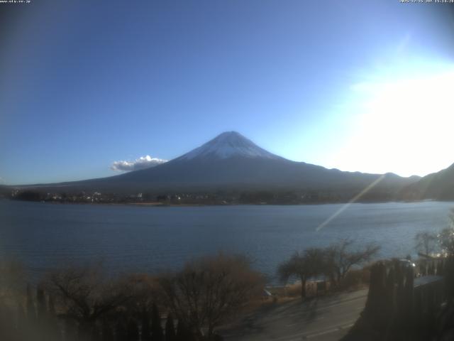 河口湖からの富士山