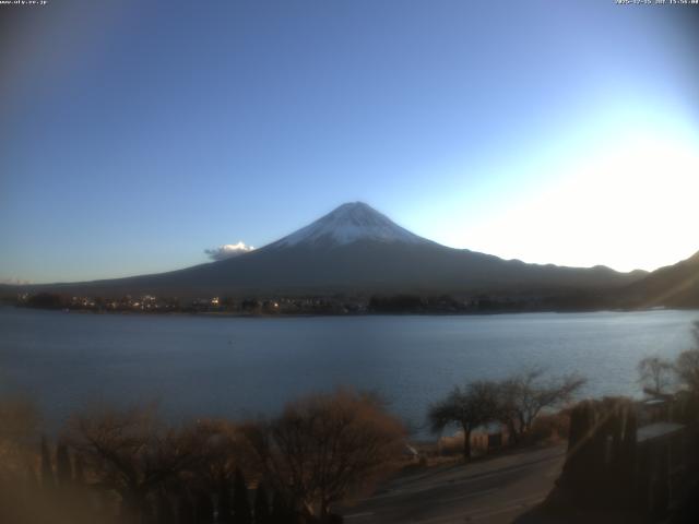 河口湖からの富士山