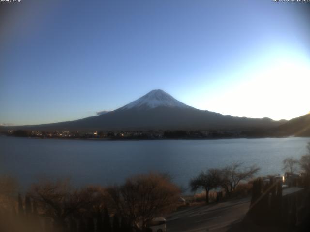 河口湖からの富士山