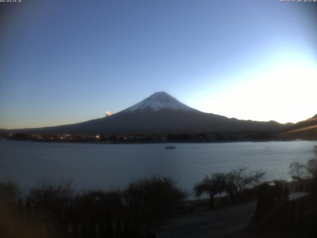 河口湖からの富士山