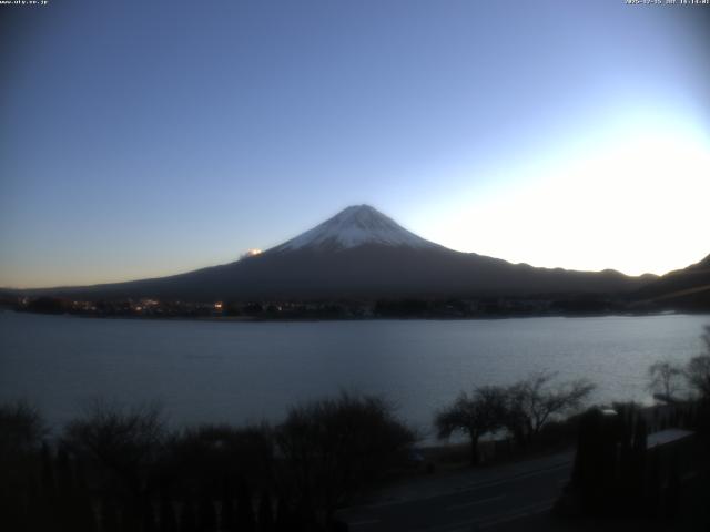 河口湖からの富士山