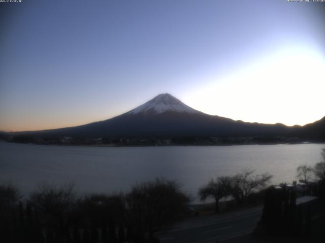 河口湖からの富士山