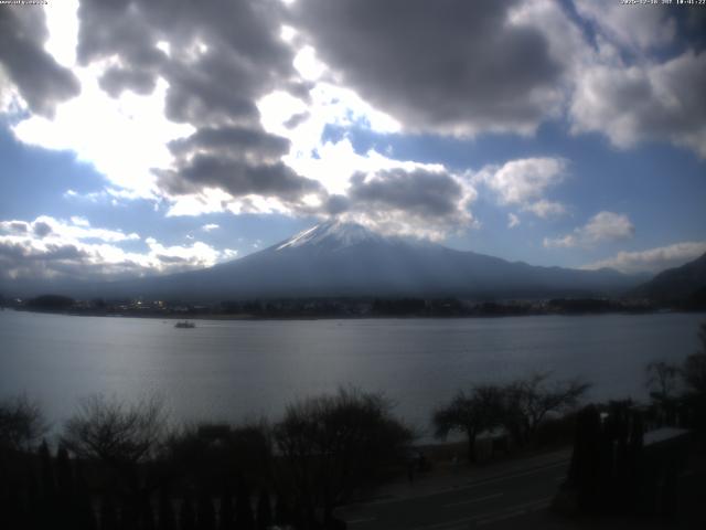 河口湖からの富士山