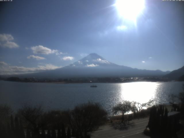 河口湖からの富士山