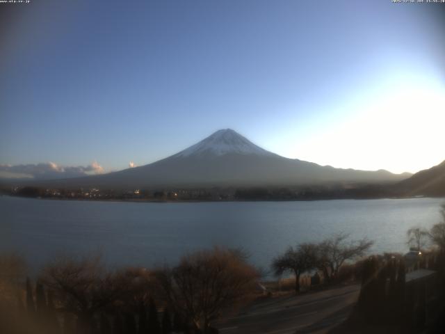 河口湖からの富士山