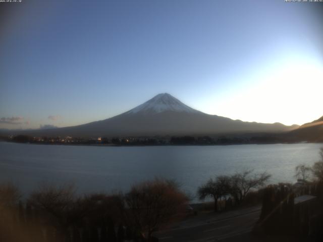 河口湖からの富士山