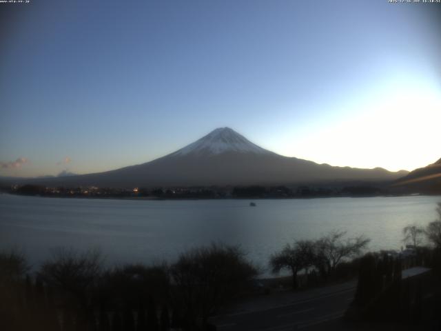 河口湖からの富士山