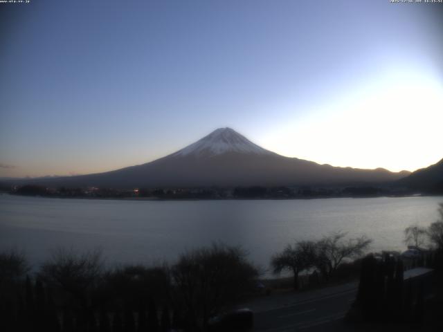 河口湖からの富士山