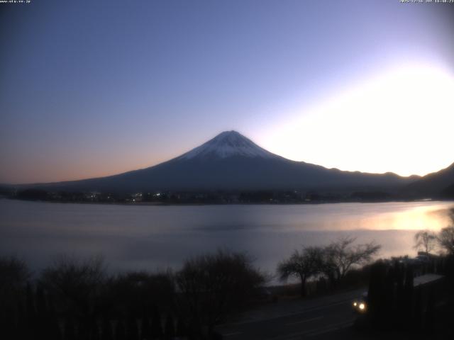 河口湖からの富士山