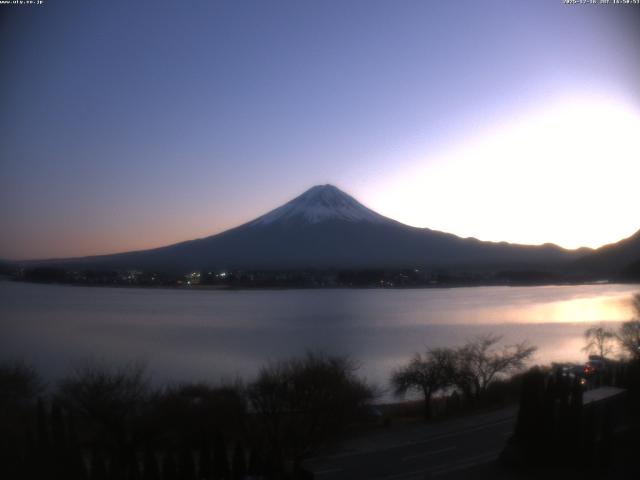 河口湖からの富士山
