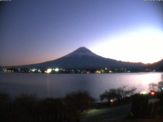 河口湖からの富士山