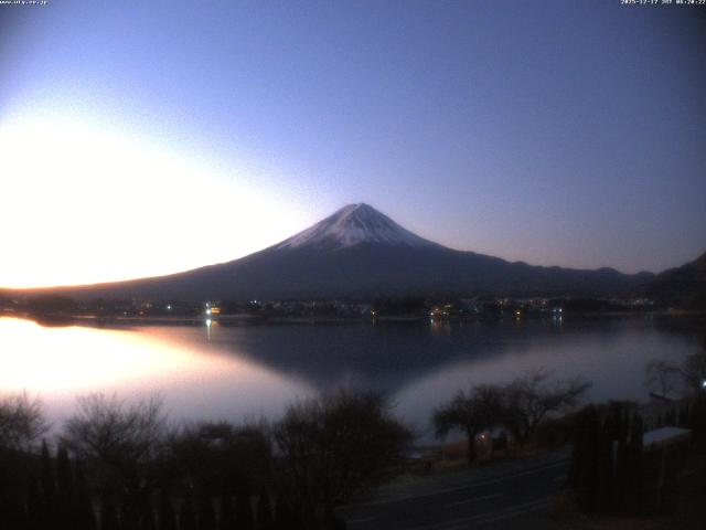 河口湖からの富士山