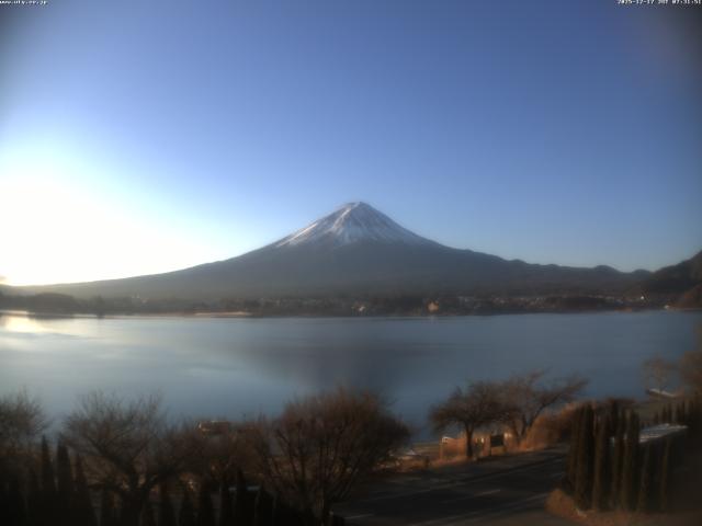 河口湖からの富士山