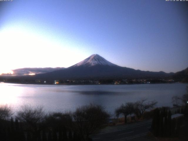 河口湖からの富士山