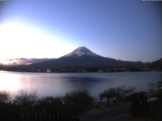 河口湖からの富士山