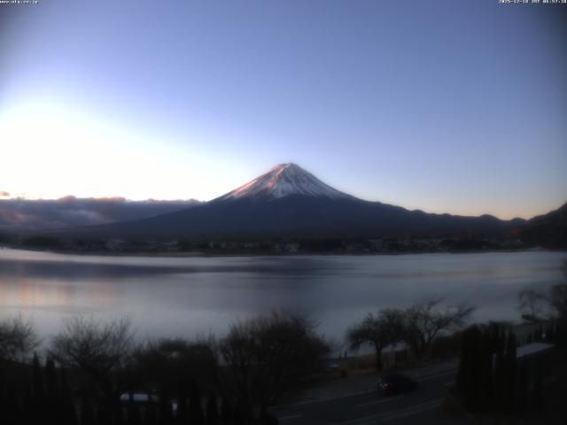 河口湖からの富士山