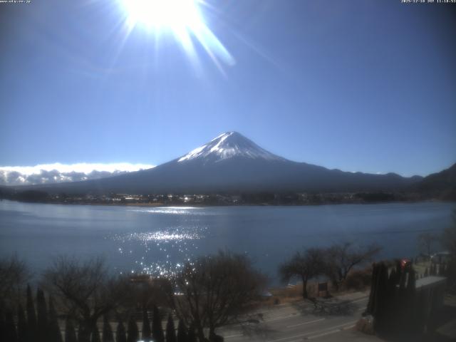 河口湖からの富士山