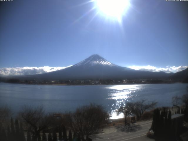 河口湖からの富士山