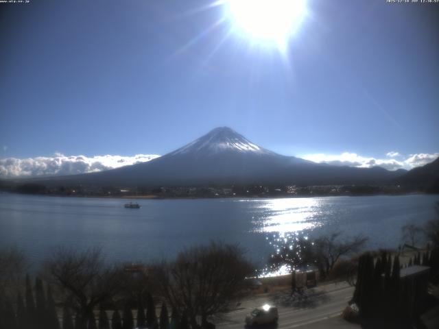 河口湖からの富士山