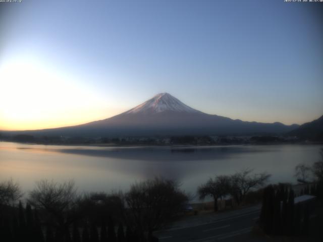 河口湖からの富士山