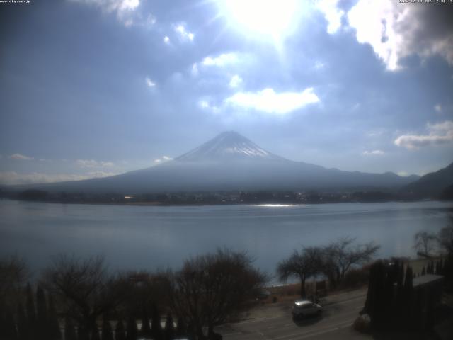 河口湖からの富士山