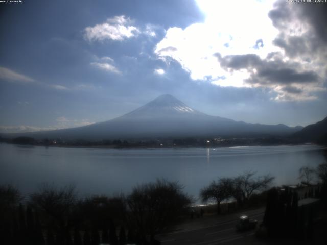 河口湖からの富士山