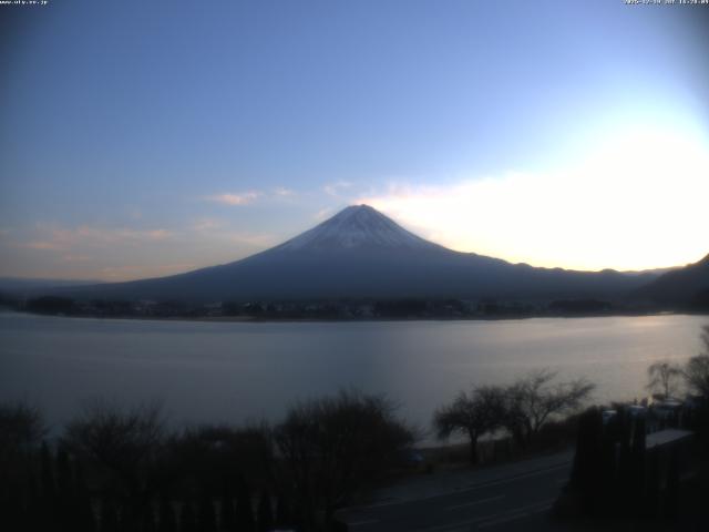 河口湖からの富士山