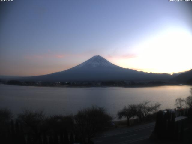 河口湖からの富士山