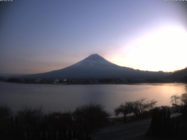河口湖からの富士山