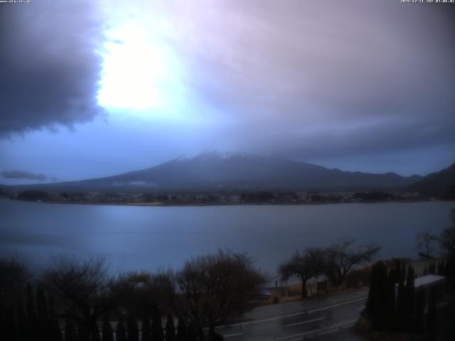 河口湖からの富士山