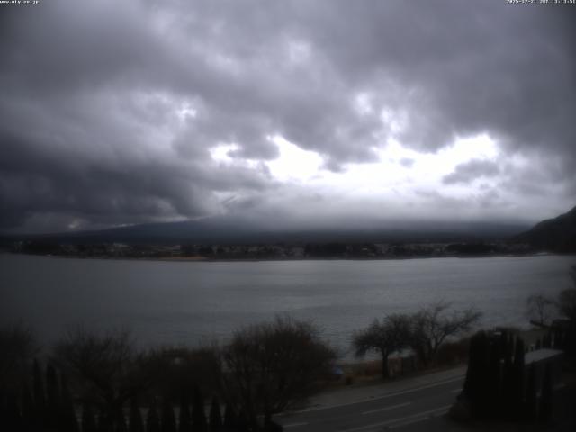 河口湖からの富士山
