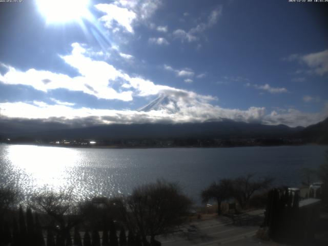 河口湖からの富士山