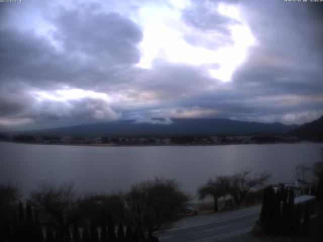 河口湖からの富士山